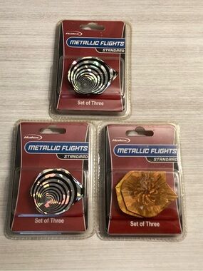Metallic Flights Standard Set - Black Holographic & Gold - Set of Three